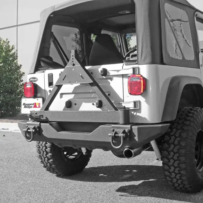XHD Bumper Tire Carrier, Rear 76-06 Jeep CJ/Wrangler YJ/TJ