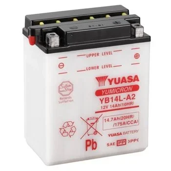 Yuasa Batteries YB14L-A2 (CP) With Acid