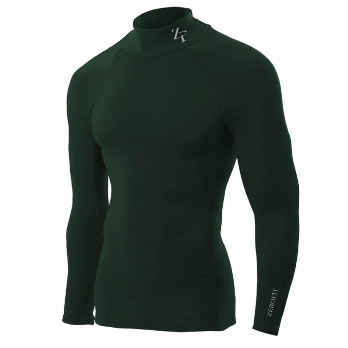 Zerofit Ultimate Heatrub Long Sleeve Baselayer Top – Green